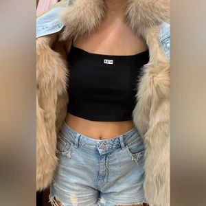 KITH cropped black tank